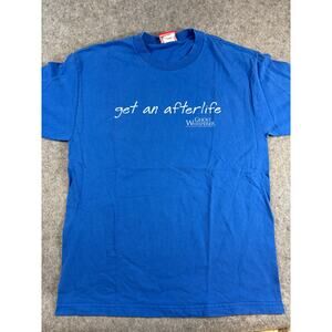 Ghost Whisperer Shirt Mens Blue Get An Afterlife TV Show Promo Tee Y2K Large